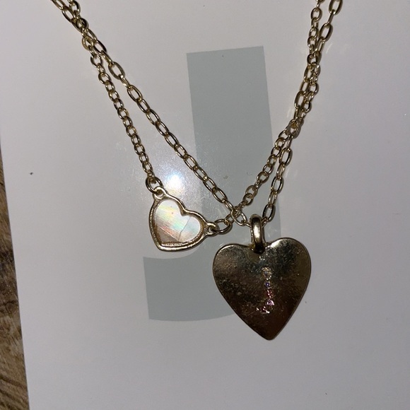 NWT Unique Designs 2 Gold Heart Necklaces: J - Picture 5 of 12